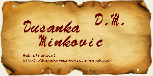 Dušanka Minković vizit kartica